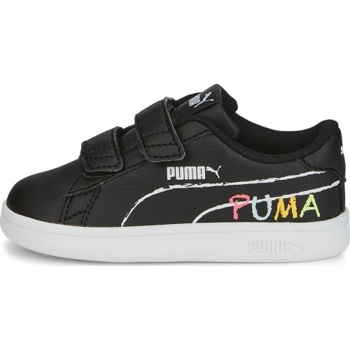 Buty dziecięce Puma Smash v2 Home School czarne 386201 01