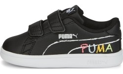 Buty dziecięce Puma Smash v2 Home School czarne 386201 01