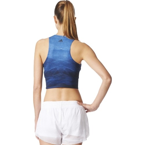 Bluzka Adidas Crop Top Graph Mlg Blue BQ5857