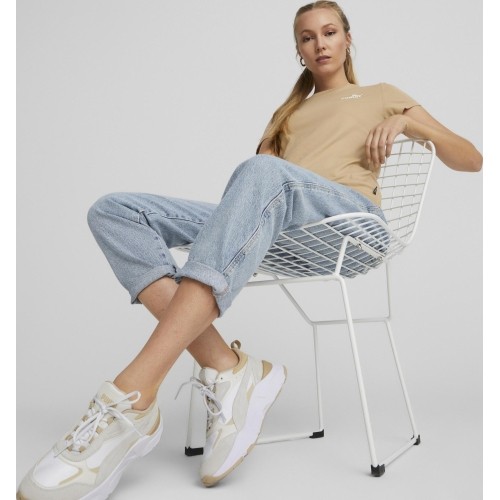 Bluzka damska Puma Ess+ Embroidery kremowa 848331 89