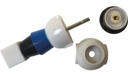 Zapasowy piłkarzyk Buffalo, niebieski, 16 mm