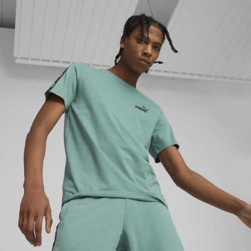 Puma koszulka męska Ess+ Tape Tee Green 847382 85