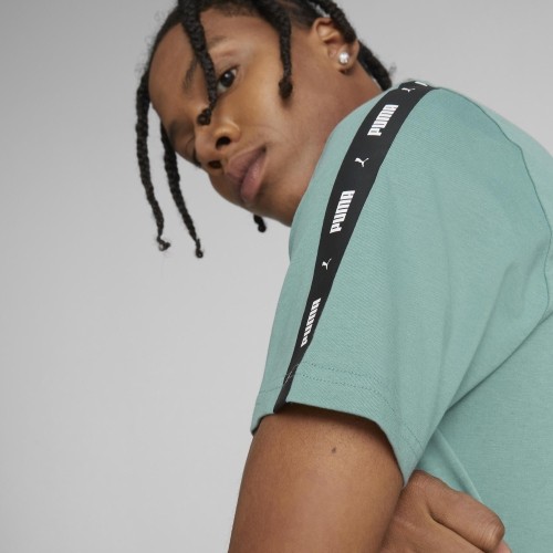 Puma koszulka męska Ess+ Tape Tee Green 847382 85