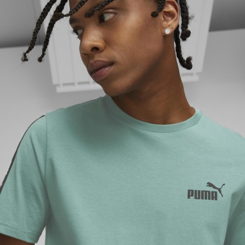 Puma koszulka męska Ess+ Tape Tee Green 847382 85