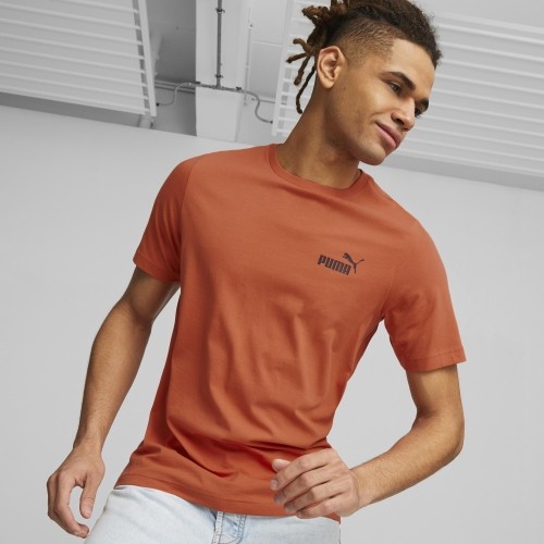 Puma Marškinėliai Vyrams Ess Logo Tee Orange 586669 94