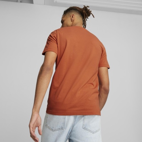 Puma Marškinėliai Vyrams Ess Logo Tee Orange 586669 94