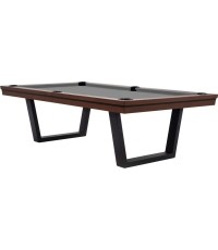 Stół bilardowy / stół do jadalni, Rasson Madrid, orzech, 8 stóp, obrus klubowy żółto-zielony