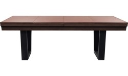 Stół bilardowy / stół do jadalni, Rasson Madrid, orzech, 8 stóp, obrus klubowy żółto-zielony