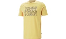 Puma Marškinėliai Vyrams Graphics Summer Tee Yellow 674482 40