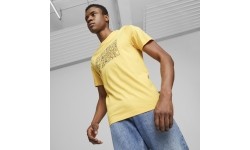 Puma Marškinėliai Vyrams Graphics Summer Tee Yellow 674482 40