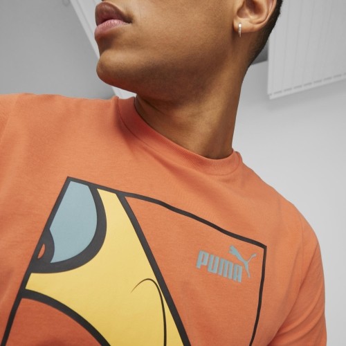 Puma Graphics Court Tee koszulka męska Chili Orange 674481 94