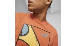 Puma Graphics Court Tee koszulka męska Chili Orange 674481 94