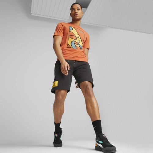 Puma Graphics Court Tee koszulka męska Chili Orange 674481 94