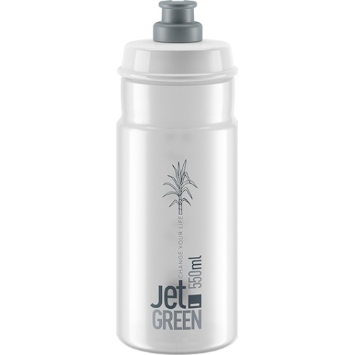 Butelka Elite Jet Green Clear Grey Logo 550ml