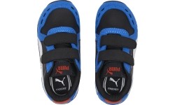 Buty dziecięce Puma Cabana Racer SL 20 V Inf, czarno-niebieskie 383731 07