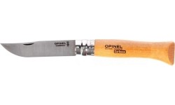 Nóż Opinel 9 carbon z rękojeścią bukową w blistrze