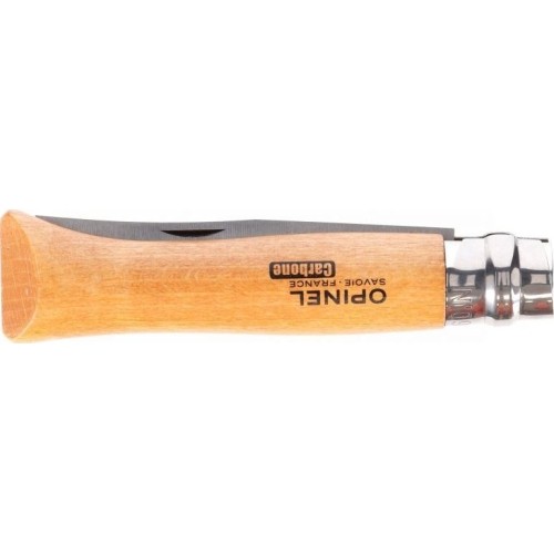 Nóż Opinel 9 carbon z rękojeścią bukową w blistrze