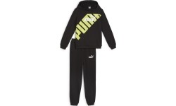 Dres sportowy dla młodzieży Puma Power Sweat Suit, czarno-żółty 679999 51