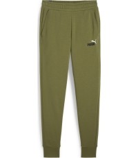 Spodnie sportowe męskie Puma Ess+ 2 Col Logo, zielone 586768 35