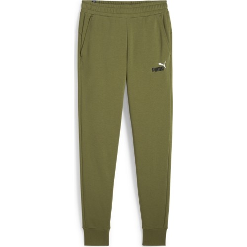 Spodnie sportowe męskie Puma Ess+ 2 Col Logo, zielone 586768 35