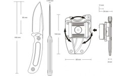 Nóż Ruike Hornet F815-J, pomarańczowy