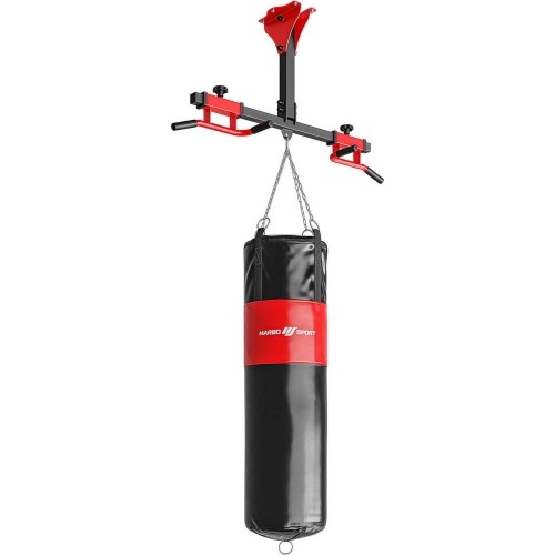 Wielofunkcyjny drążek ścienny/sufitowy z uchwytem na worek treningowy Marbo MS-D202 - 120x55 cm