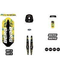 Rally - Zestaw naklejek DRT Yellow 3 Gears