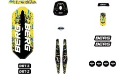 Rally - Zestaw naklejek DRT Yellow 3 Gears