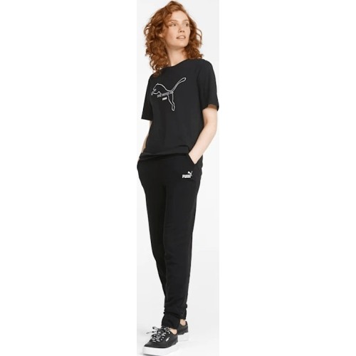 Spodnie dresowe damskie Puma Ess+ Embroidery Black 847093 01