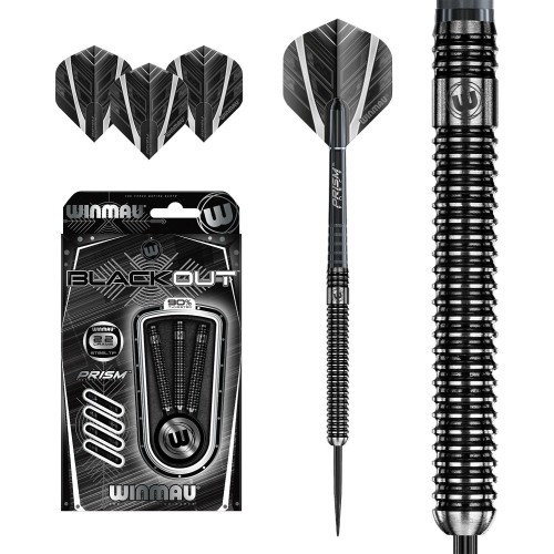 Rzutki darty Winmau Blackout Steel Tip 22 g - stalowy grot