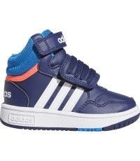 Buty dziecięce Adidas Hoops Mid 3.0 AC I niebieskie GW0406