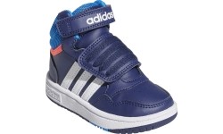 Buty dziecięce Adidas Hoops Mid 3.0 AC I niebieskie GW0406