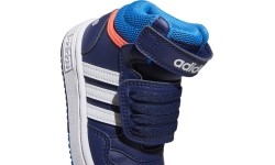 Buty dziecięce Adidas Hoops Mid 3.0 AC I niebieskie GW0406