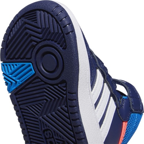 Buty dziecięce Adidas Hoops Mid 3.0 AC I niebieskie GW0406
