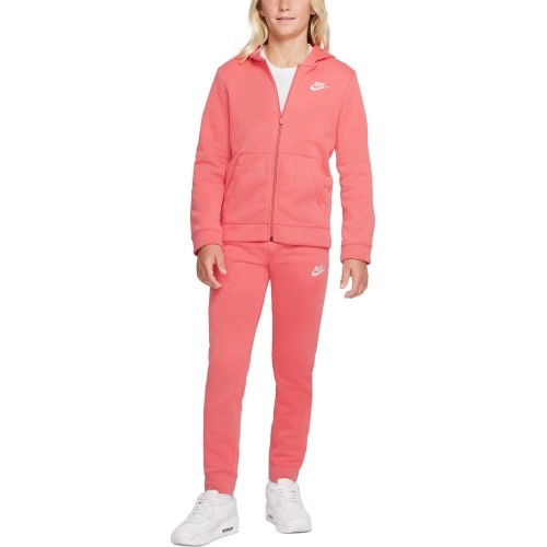 Dres dziewczęcy Nike B NSW Trk Suit Core BF Pink BV3634 603