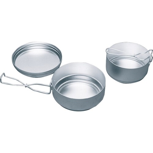 Garnek aluminiowy Yate, 3-częściowy