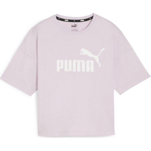 Bluzka damska Puma Ess Cropped Logo różowa 586866 60