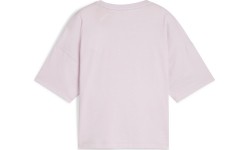 Bluzka damska Puma Ess Cropped Logo różowa 586866 60