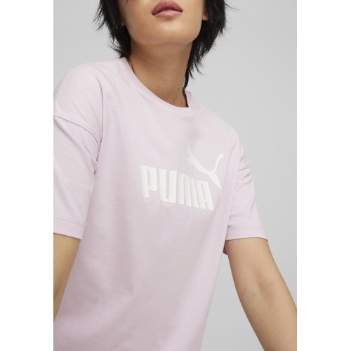 Bluzka damska Puma Ess Cropped Logo różowa 586866 60