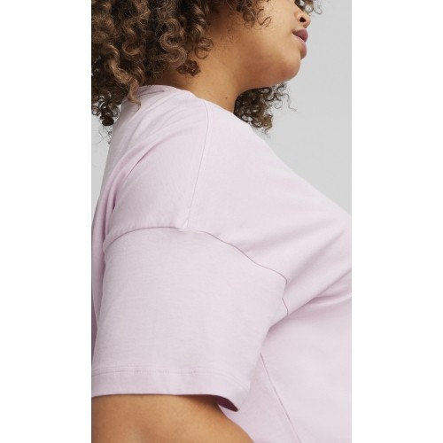 Bluzka damska Puma Ess Cropped Logo różowa 586866 60