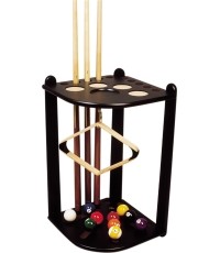 Czarny stojak narożny De Luxe na 10 kijów