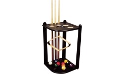 Czarny stojak narożny De Luxe na 10 kijów