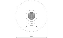Trampolina na plac zabaw Inter-Play Rado 140 WP