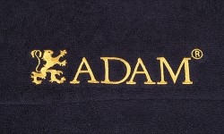 Ręcznik Adam, czarny, z etui, 33x16 cm