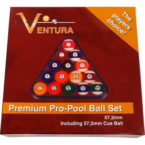 Zestaw bil bilardowych Ventura Premium Pro-Pool 57,2 mm