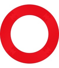 Obramowanie tarczy do rzutek Bull's Guard Surround Red 4 elementy układanki