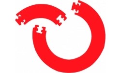 Obramowanie tarczy do rzutek Bull's Guard Surround Red 4 elementy układanki