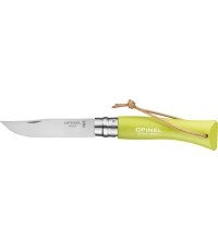 Nóż Opinel Colorama 07 inox z temblakiem, jasnozielony