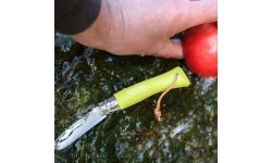 Nóż Opinel Colorama 07 inox z temblakiem, jasnozielony