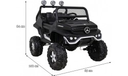 Pojazd Mercedes BENZ UNIMOG Czarny